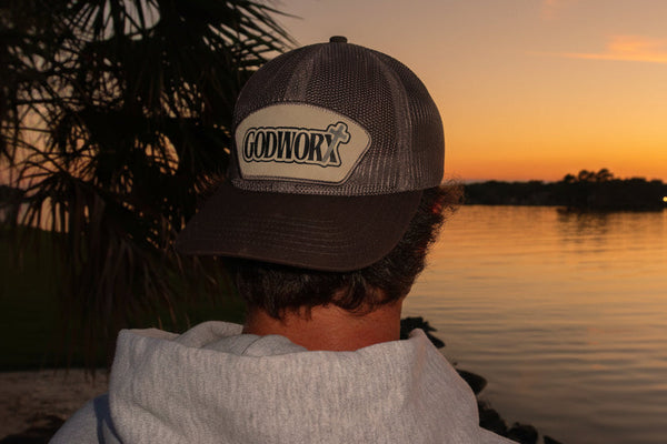 faith-based mesh hat front view