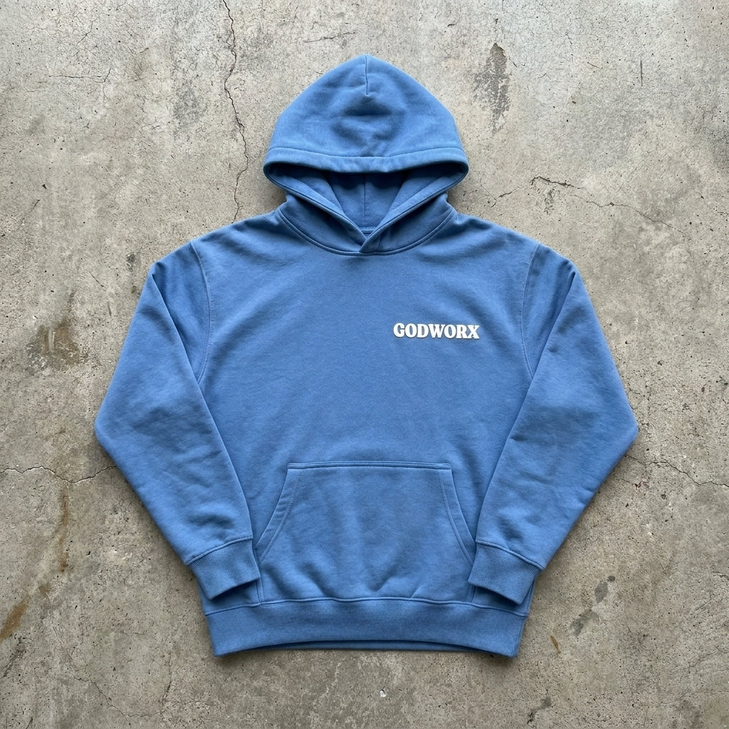 God's Got Me - Blue Heavyweight Hoodie