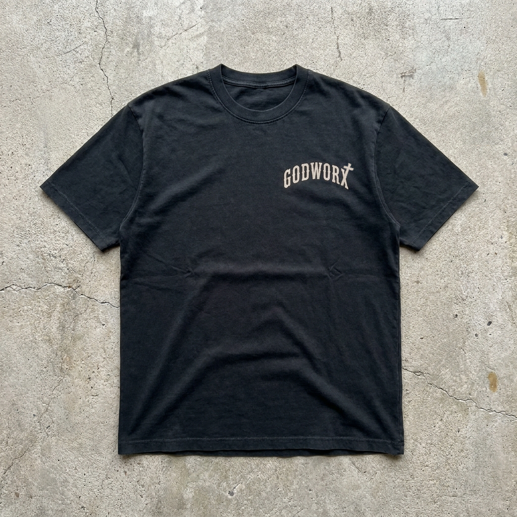 Grace Rider - Premium Washed Black Graphic T-Shirt
