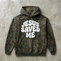 Godworx Jesus Saved Me Hoodie — Woodland Camo