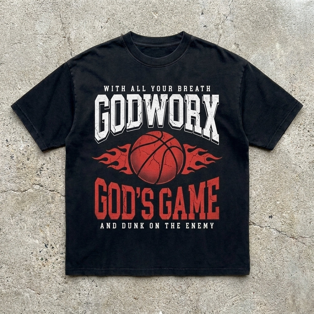 God’s Game - Vintage Black T Shirt