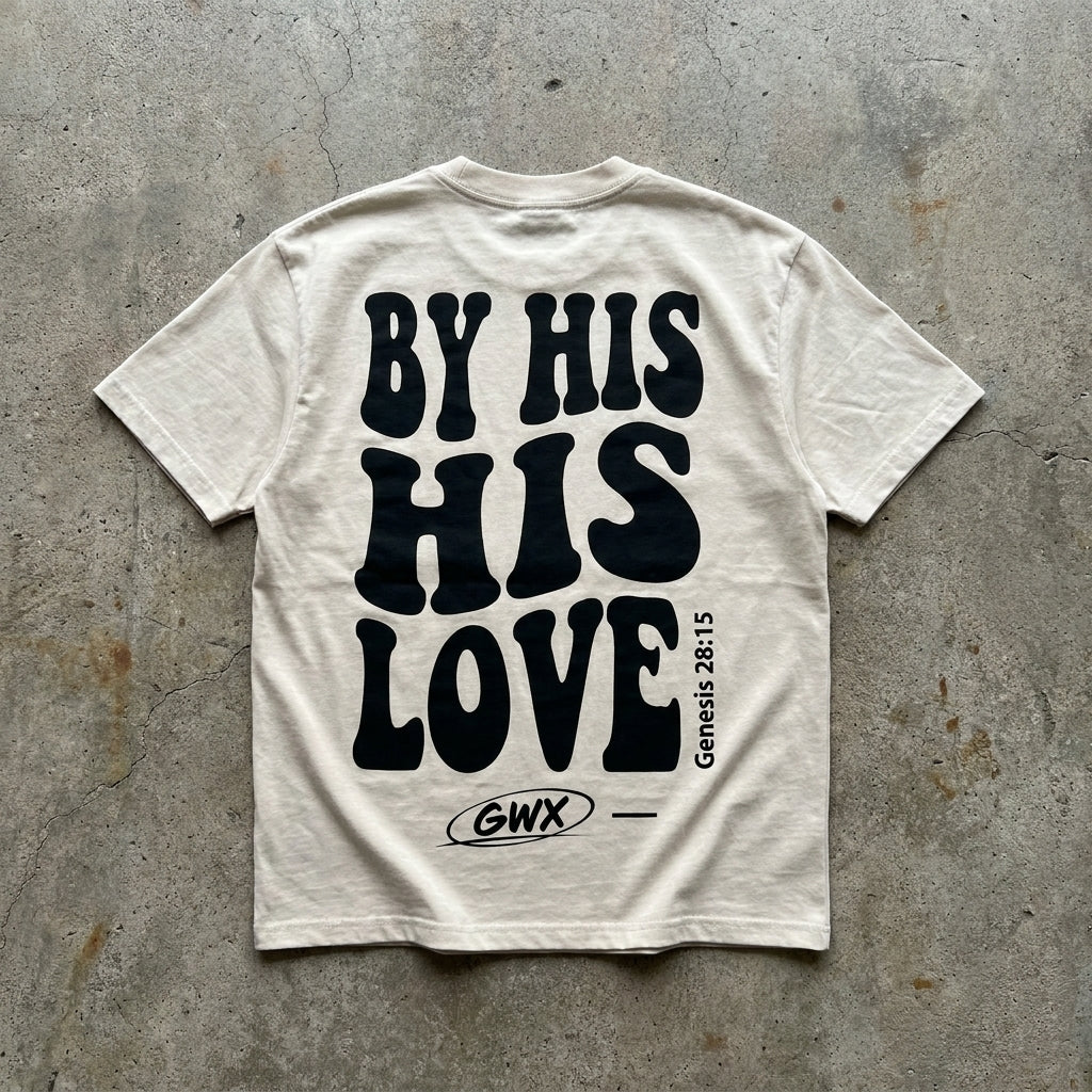 By His Love - Vintage Cream T Shirt