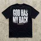 God Has My Back - Premium Black T Shirt